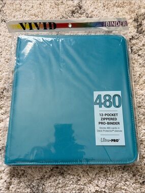 Ultra PRO 12-Pocket Zippered Pro-Binder – Teal